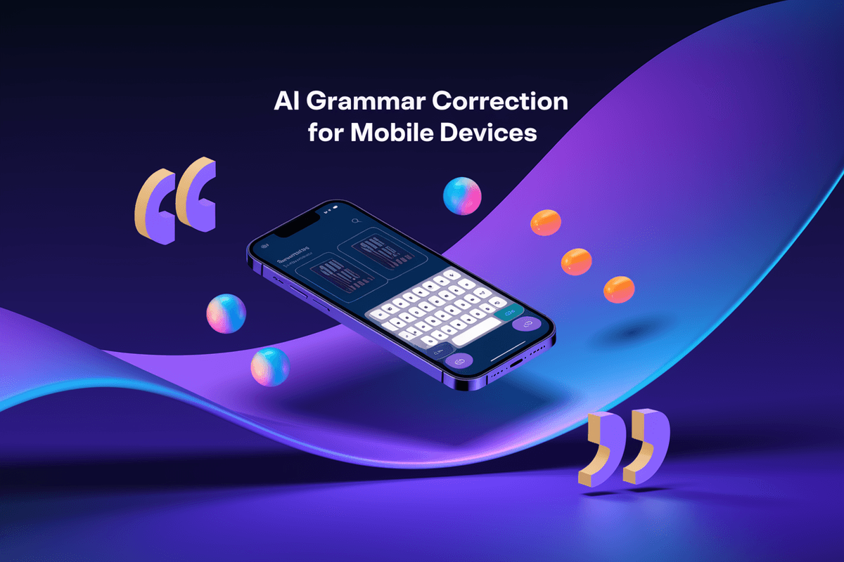 Featured image for article: AI Grammar Correction for Mobile Devices