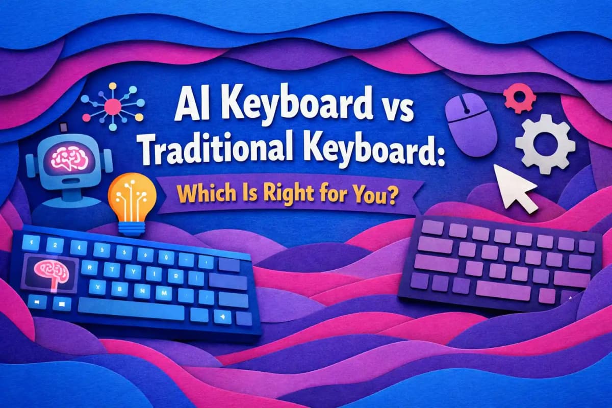 Featured image for article: AI Keyboard vs Traditional Keyboard: Which Is Right for You?