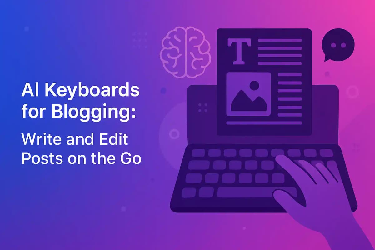 Featured image for article: AI Keyboards for Blogging: Write and Edit Posts on the Go