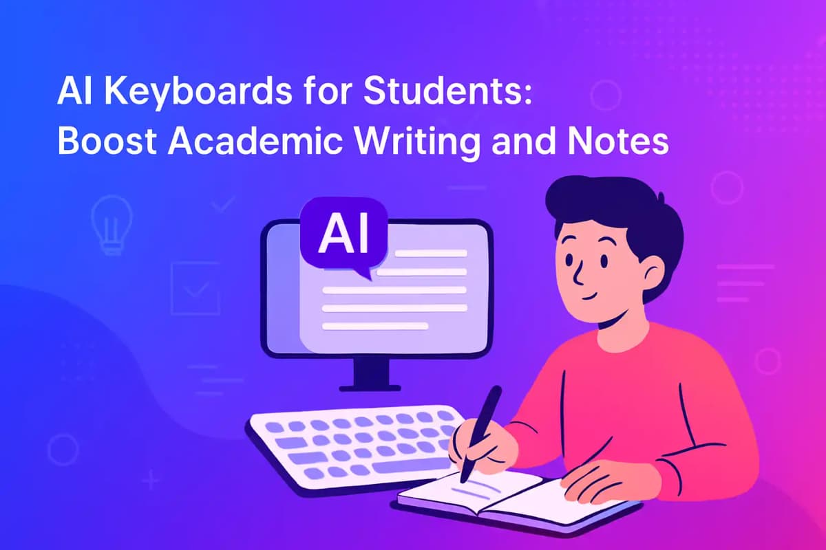 Featured image for article: AI Keyboards for Students: Boost Academic Writing and Notes