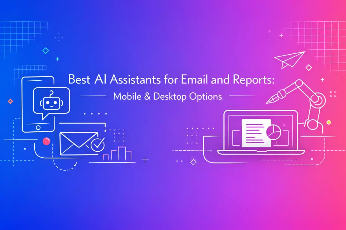 Featured image for article: Best AI Assistants for Email and Reports: Mobile & Desktop Options