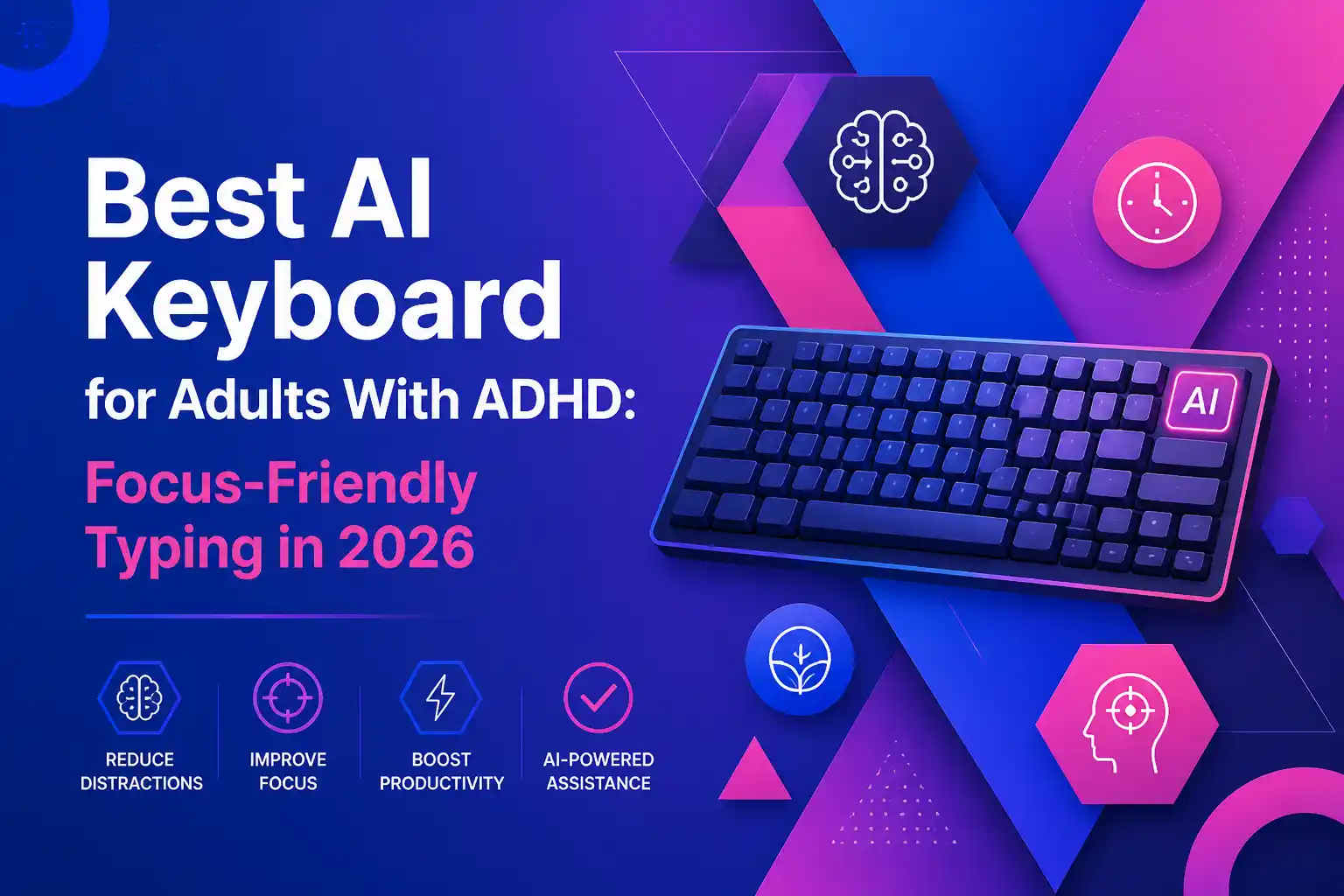 Best AI Keyboard for Adults With ADHD: Focus-Friendly Typing in 2026