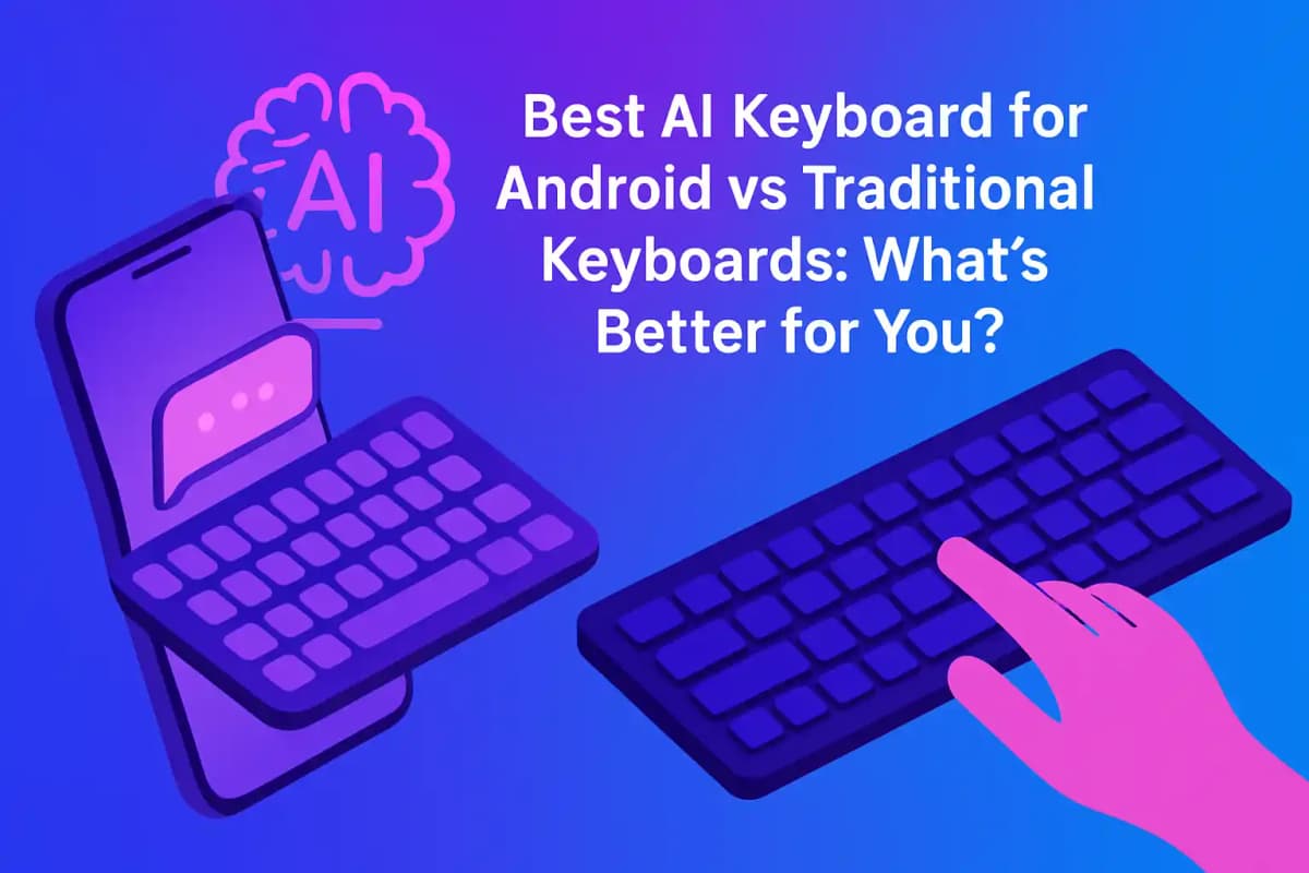 Featured image for article: Best AI Keyboard for Android vs Traditional Keyboards: What's Better for You?