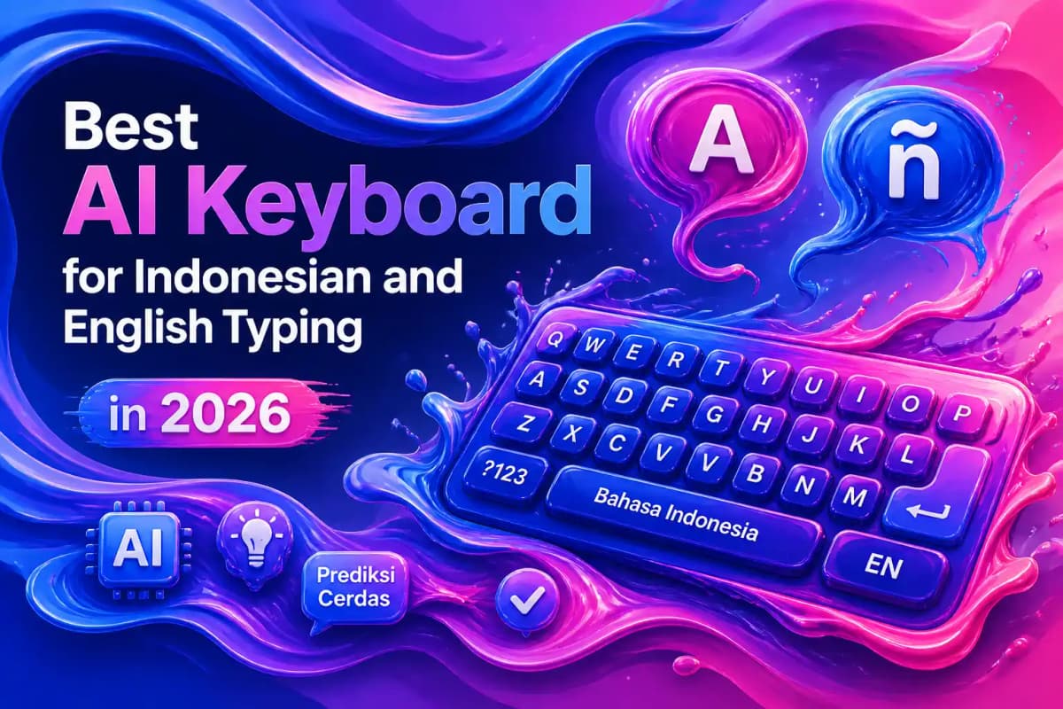 Featured image for article: Best AI Keyboard for Indonesian and English Typing in 2026