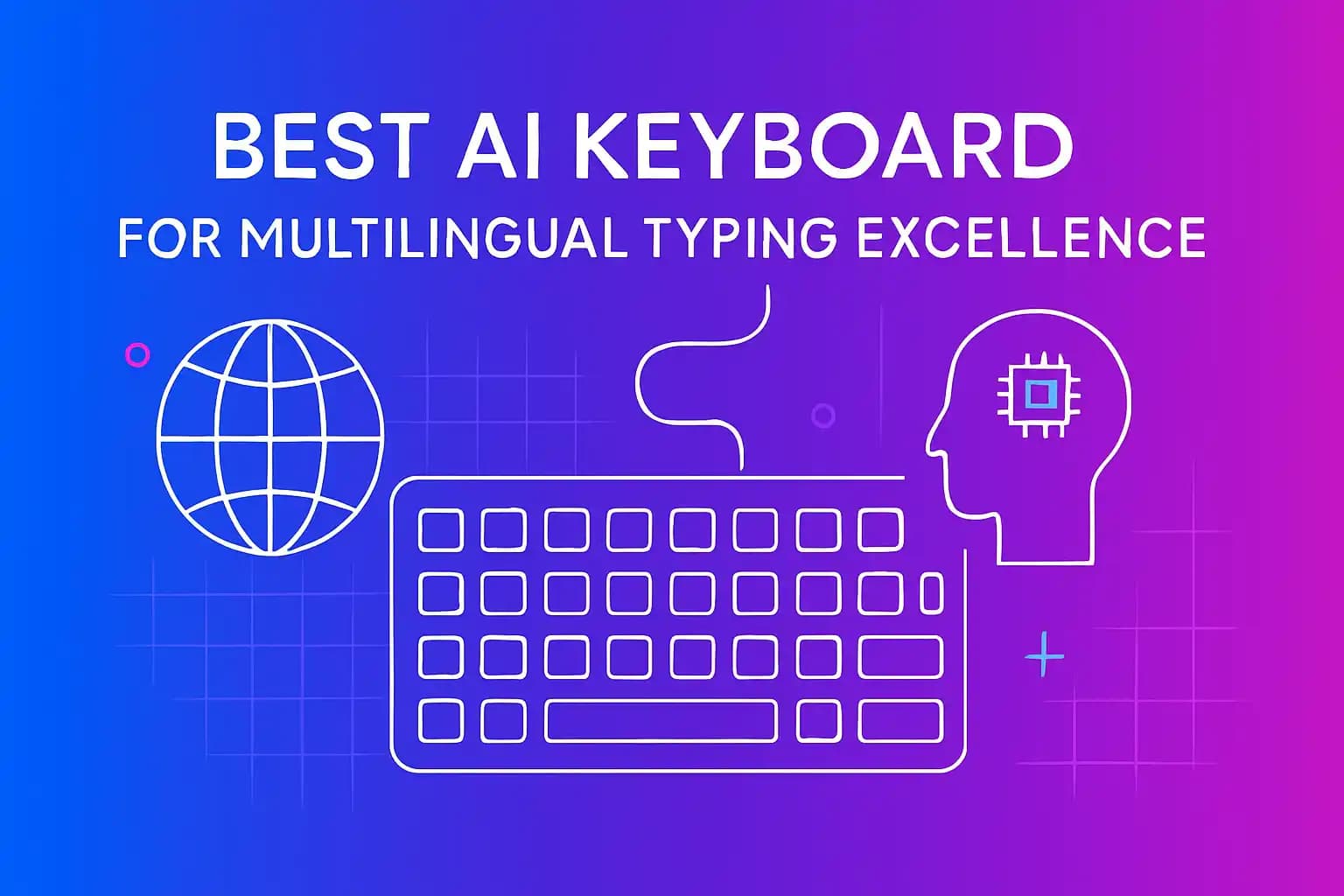 AI keyboard showing multilingual typing capabilities