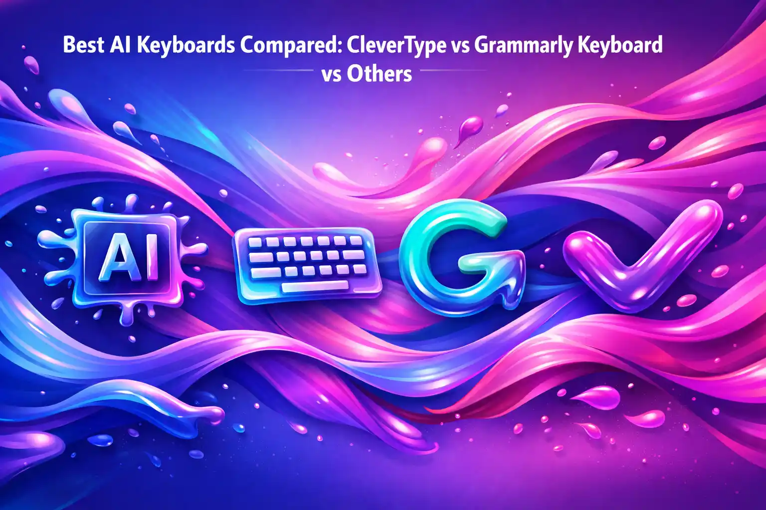 Featured image for article: Best AI Keyboards Compared: CleverType vs Grammarly Keyboard vs Others