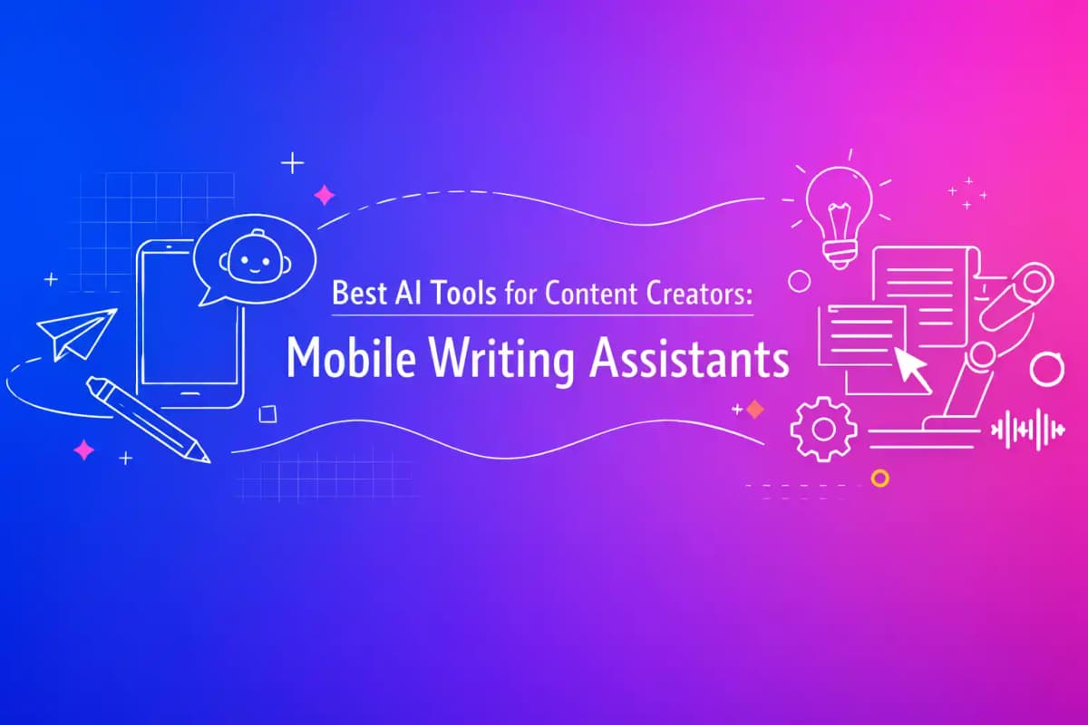 Featured image for article: Best AI Tools for Content Creators: Mobile Writing Assistants