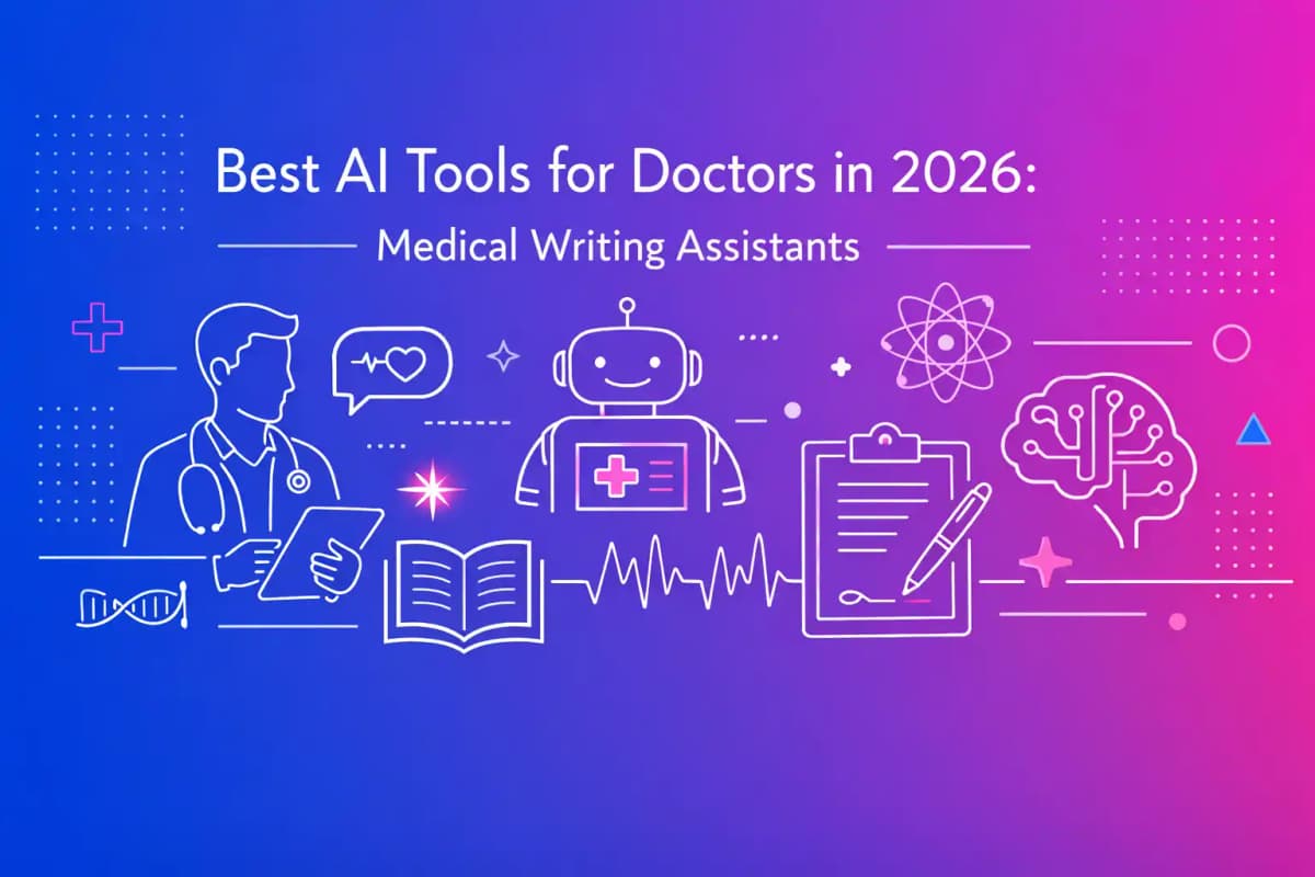Featured image for article: Best AI Tools for Doctors in 2026: Medical Writing Assistants