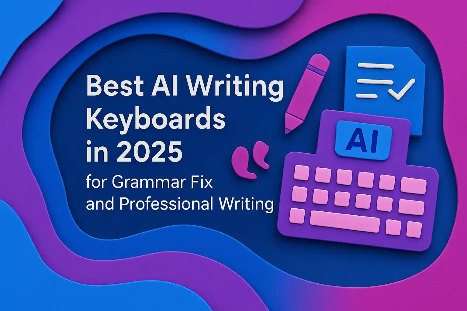 Best AI Writing Keyboards in 2025 for Grammar Fix and Professional Writing