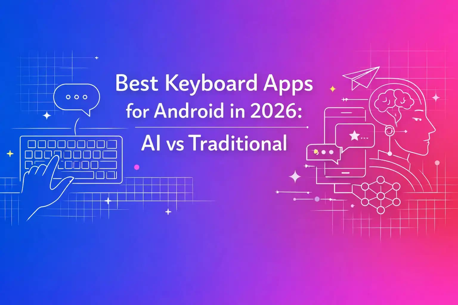 AI Keyboard comparison showing CleverType, Gboard, and SwiftKey interfaces