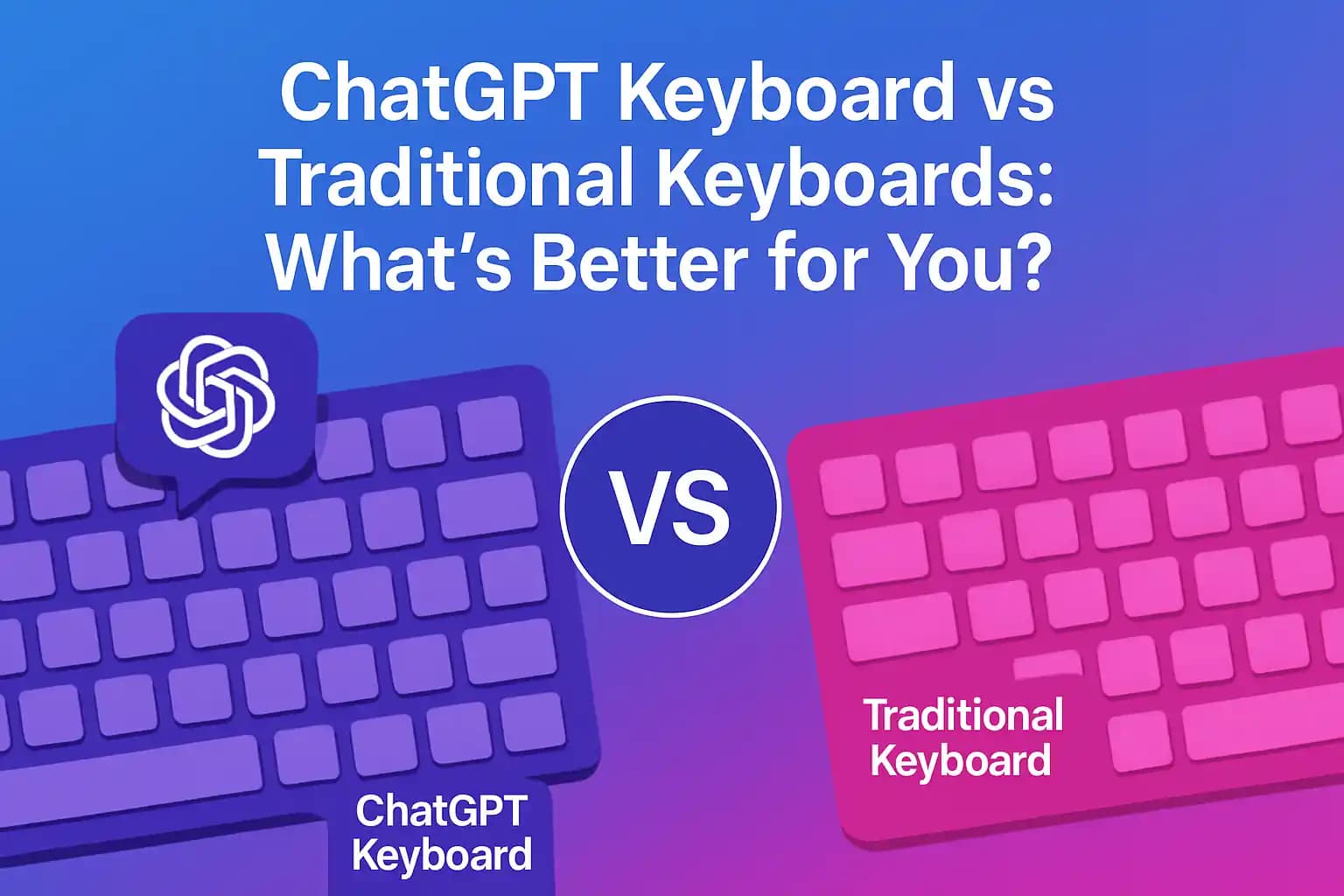 ChatGPT Keyboard vs Traditional Keyboards: What's Better for You?