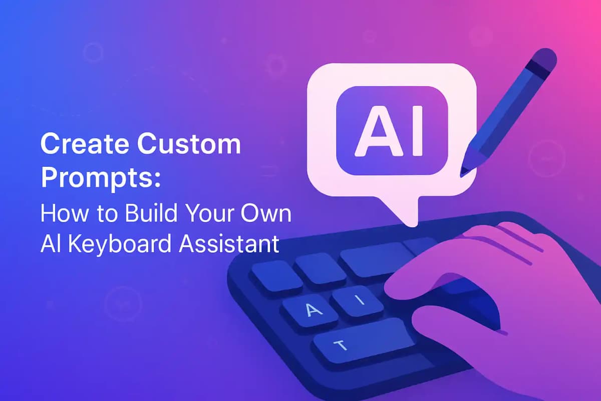 Featured image for article: Create Custom Prompts: How to Build Your Own AI Keyboard Assistant