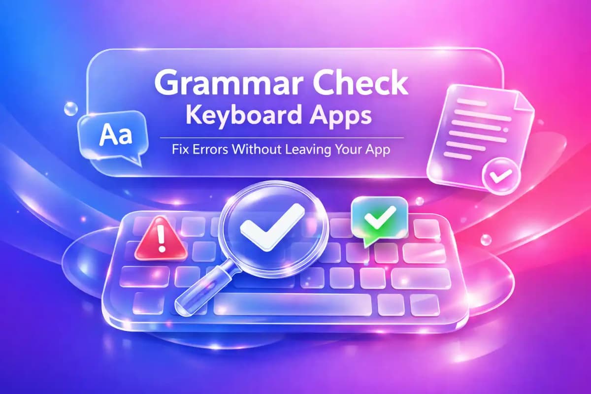 Featured image for article: Grammar Check Keyboard Apps: How to Fix Errors Without Leaving Your App