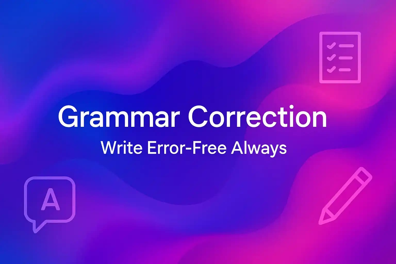 Grammar correction interface showing real-time fixes