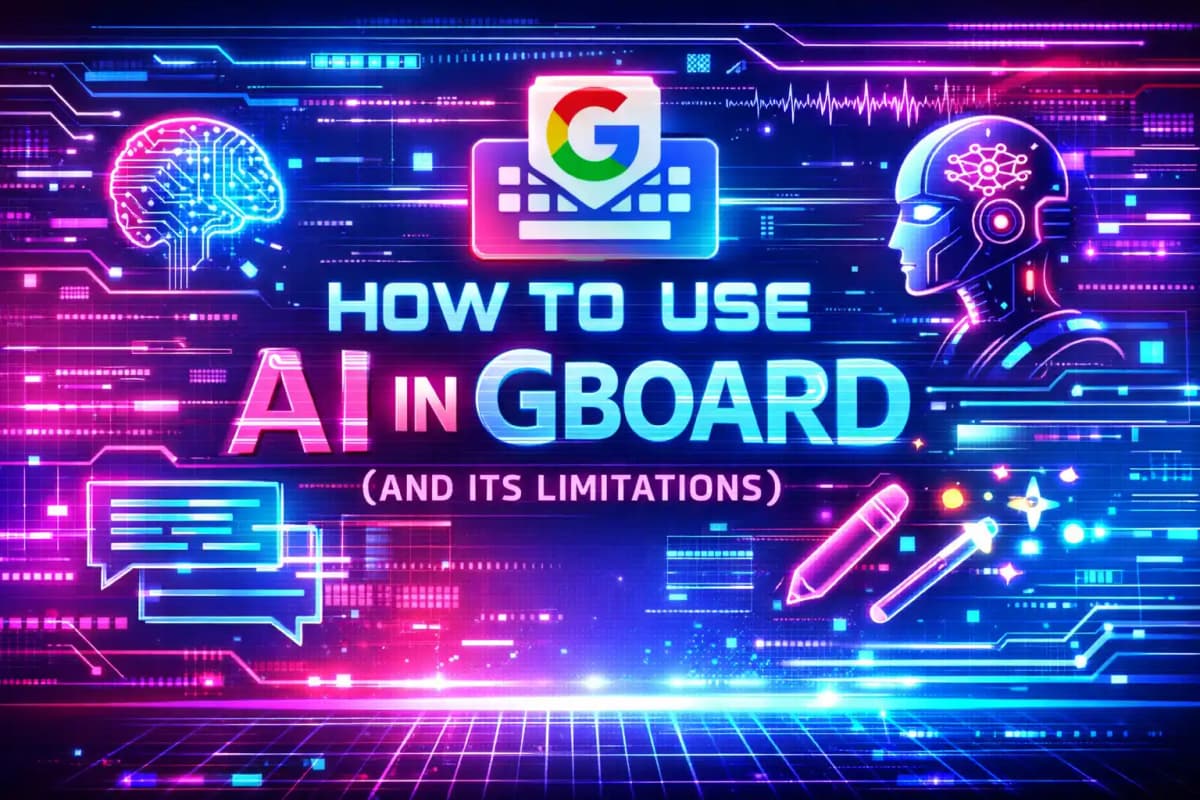 Featured image for article: How to Use AI in Gboard (And Its Limitations)