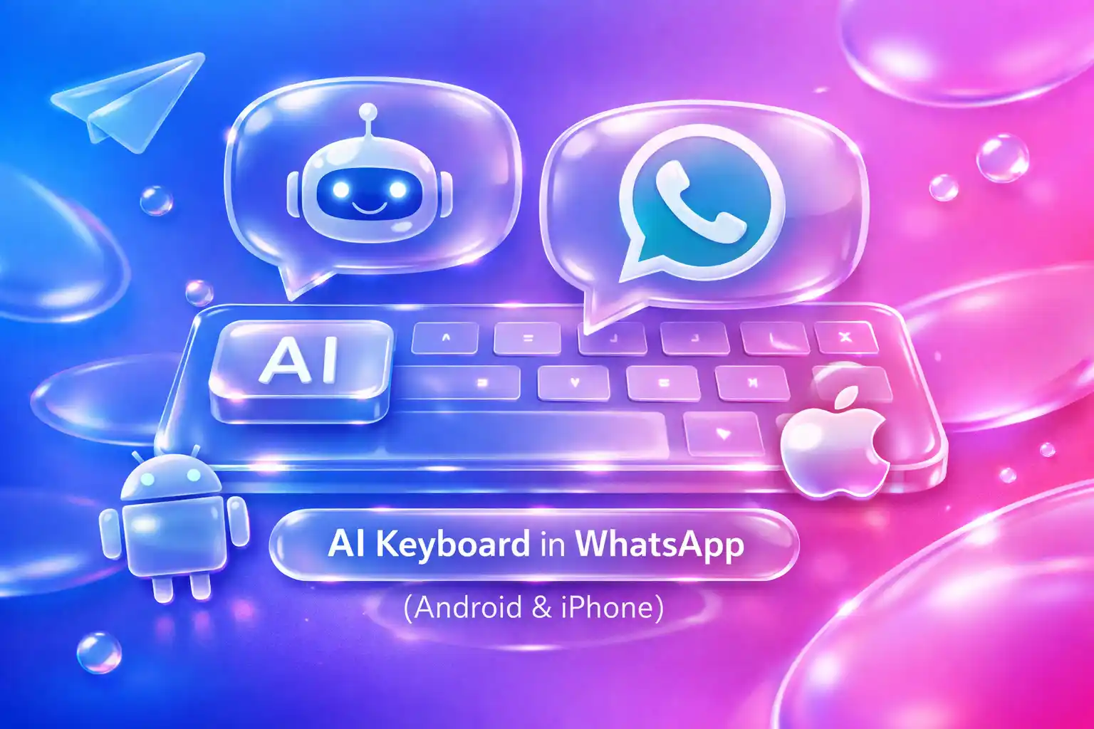 Featured image for article: How to Use AI Keyboard in WhatsApp (Android & iPhone)