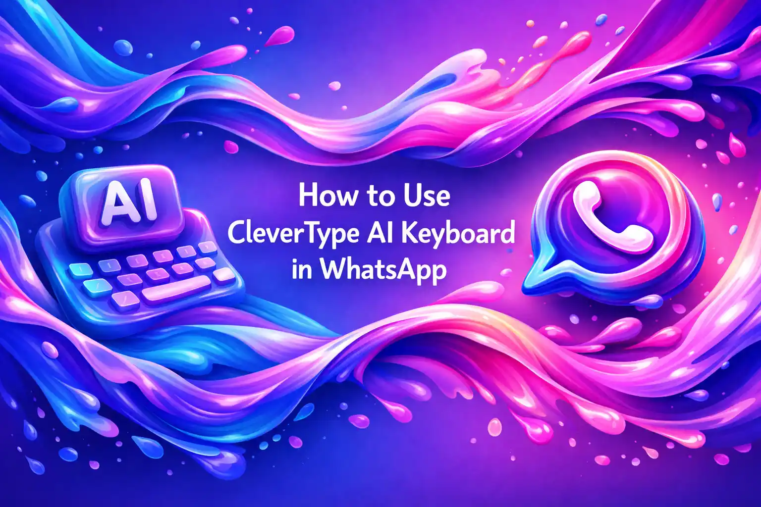 Featured image for article: How to Use CleverType AI Keyboard in WhatsApp