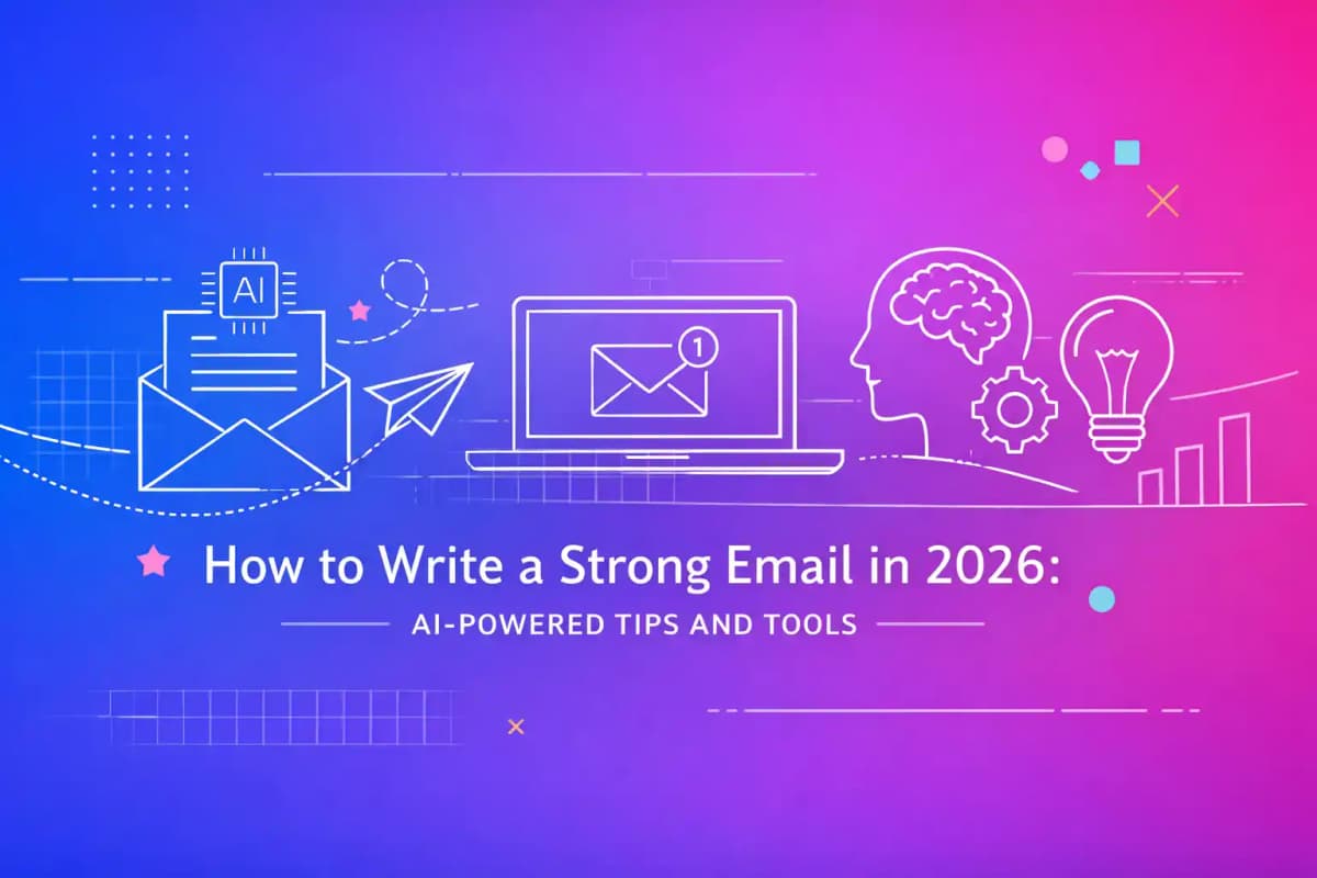 Featured image for article: How to Write a Strong Email in 2026: AI-Powered Tips and Tools
