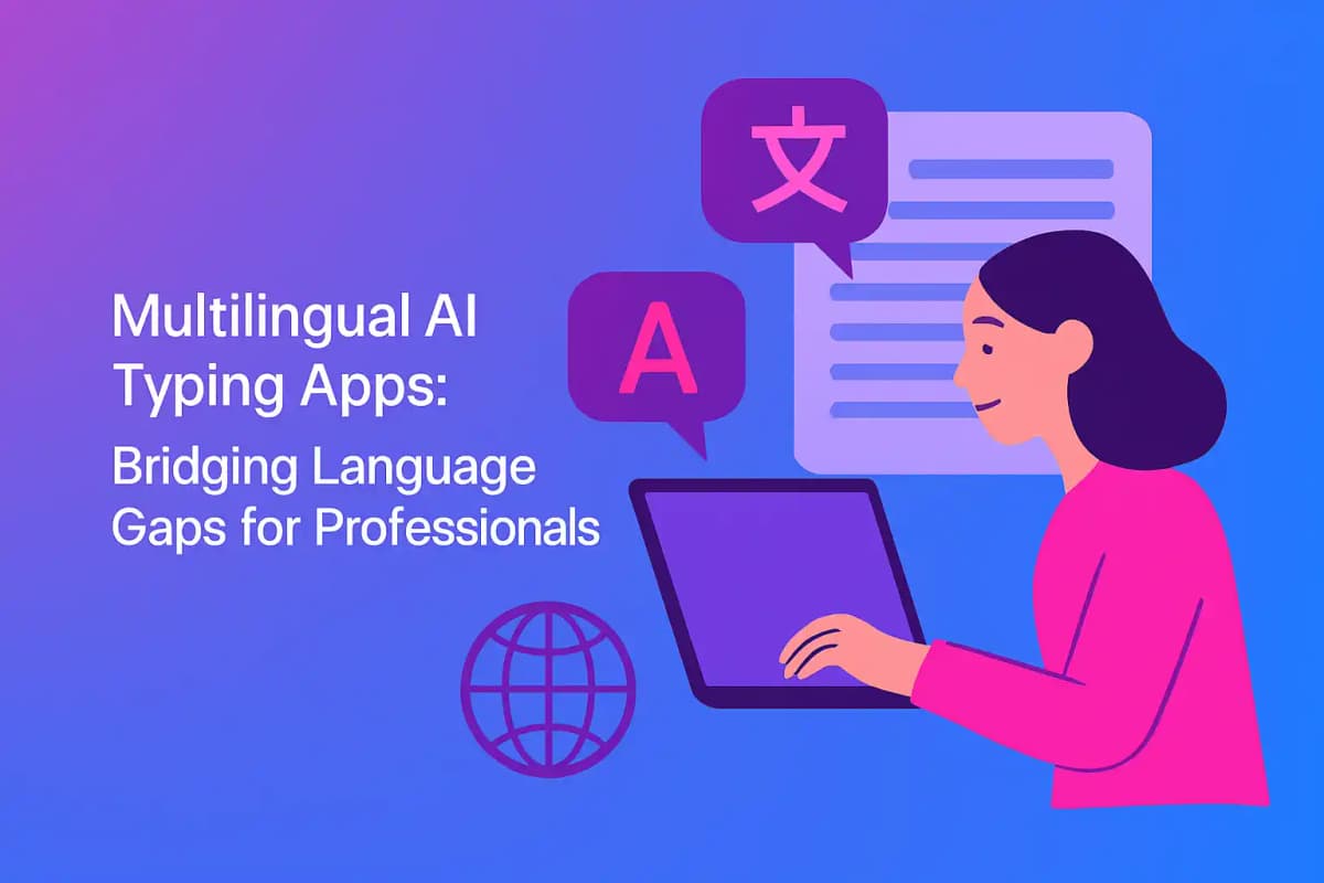 Featured image for article: Multilingual AI Typing Apps: Bridging Language Gaps for Professionals