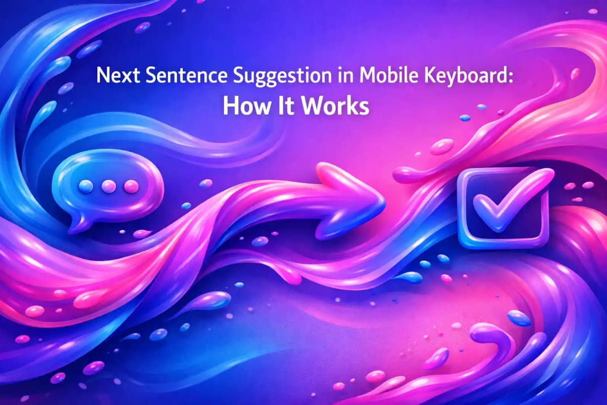 Featured image for article: Next Sentence Suggestion in Mobile Keyboard: How It Works