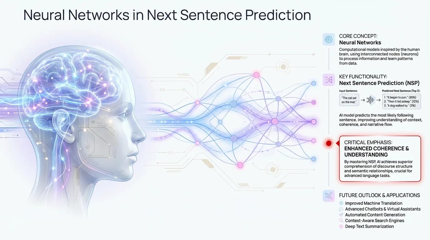 Neural Networks in Next Sentence Prediction - How transformer models and AI understand context to predict your next words