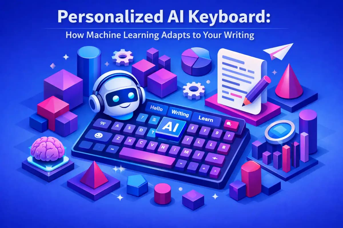 Featured image for article: Personalized AI Keyboard: How Machine Learning Adapts to Your Writing
