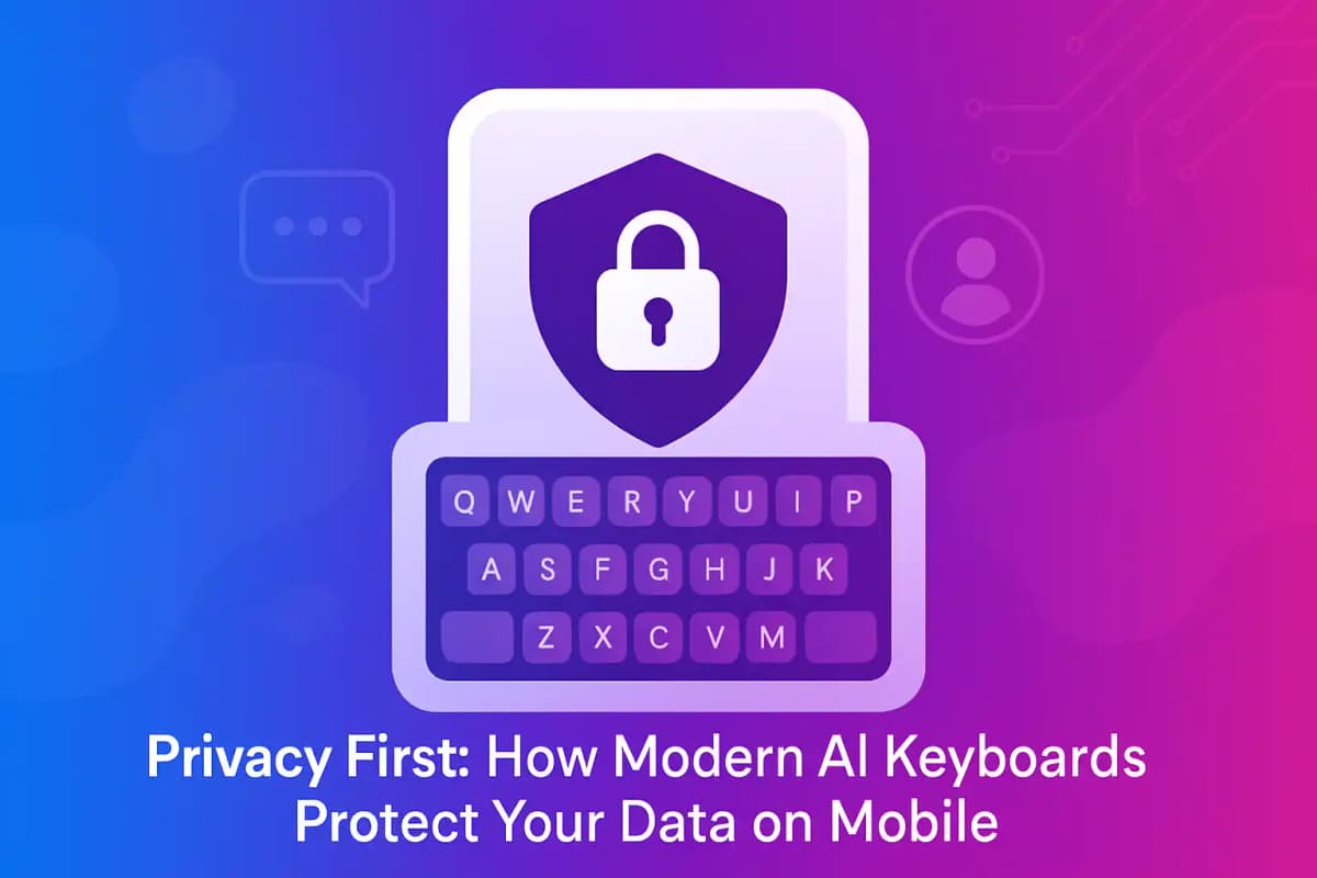 Featured image for article: Privacy First: How Modern AI Keyboards Protect Your Data on Mobile