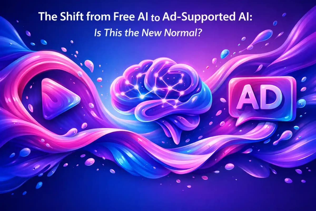 Featured image for article: The Shift from Free AI to Ad-Supported AI: Is This the New Normal?