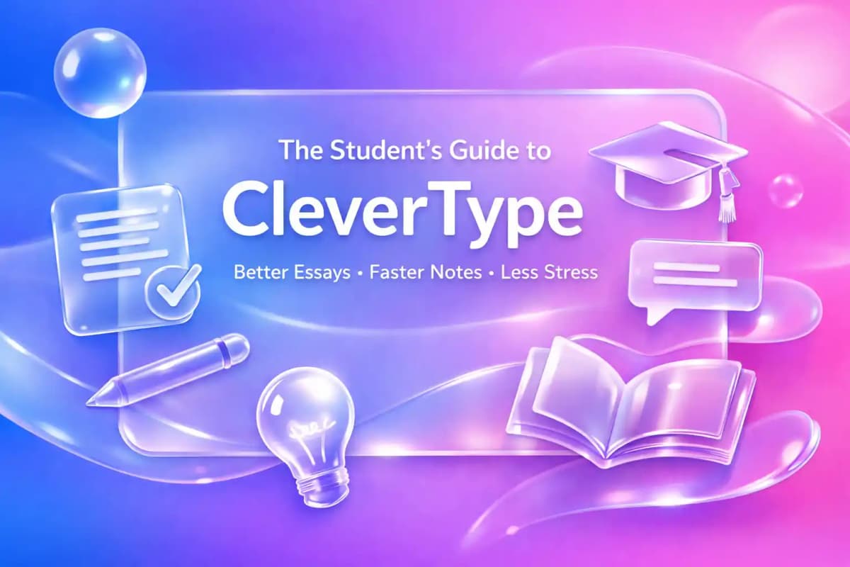 Featured image for article: The Student's Guide to CleverType: Better Essays, Faster Notes, Less Stress