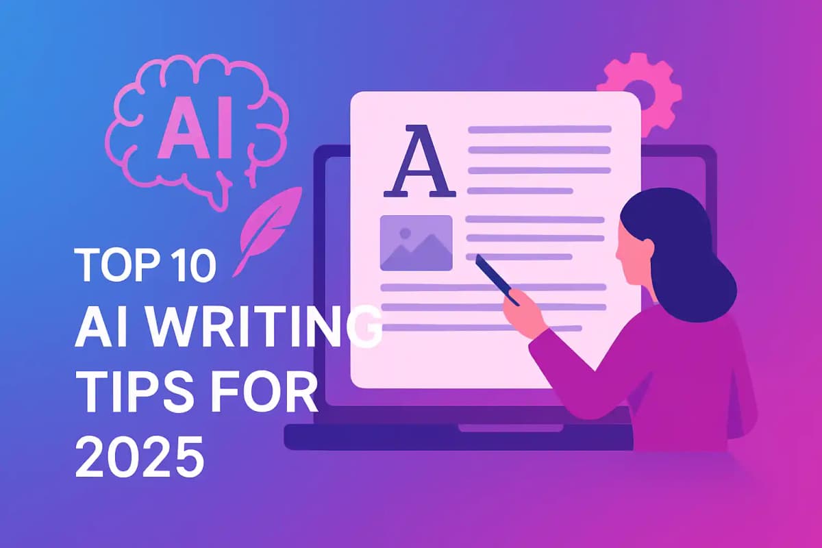 Featured image for article: Top 10 AI Writing Tips for 2025