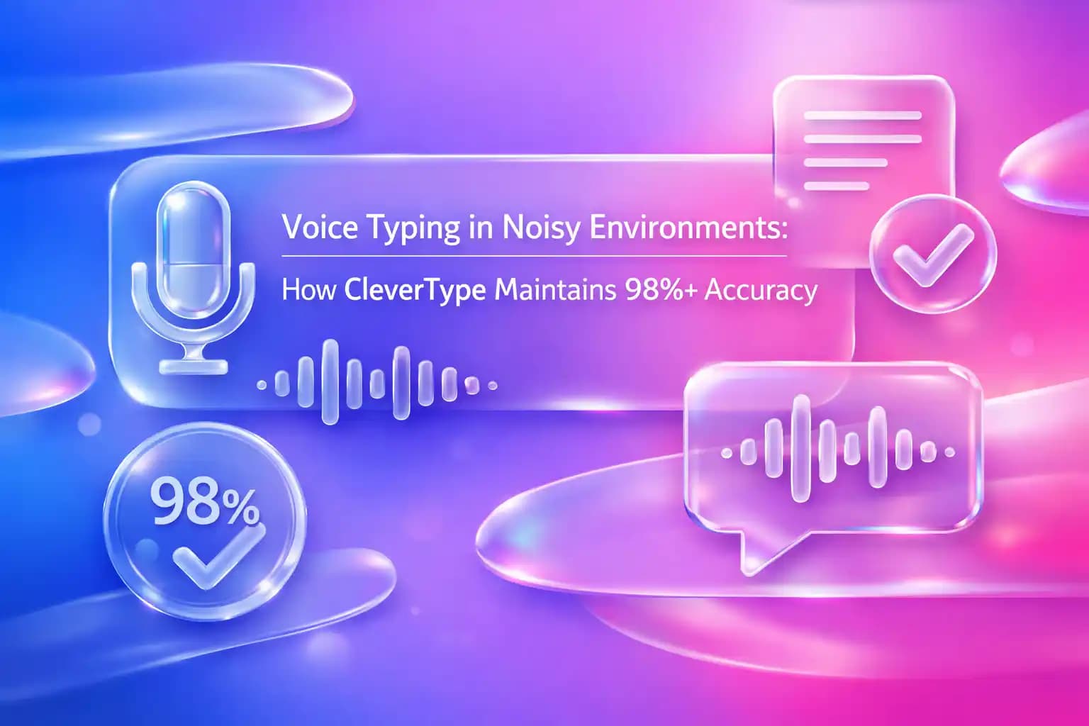 Voice Typing in Noisy Environments - CleverType AI Accuracy