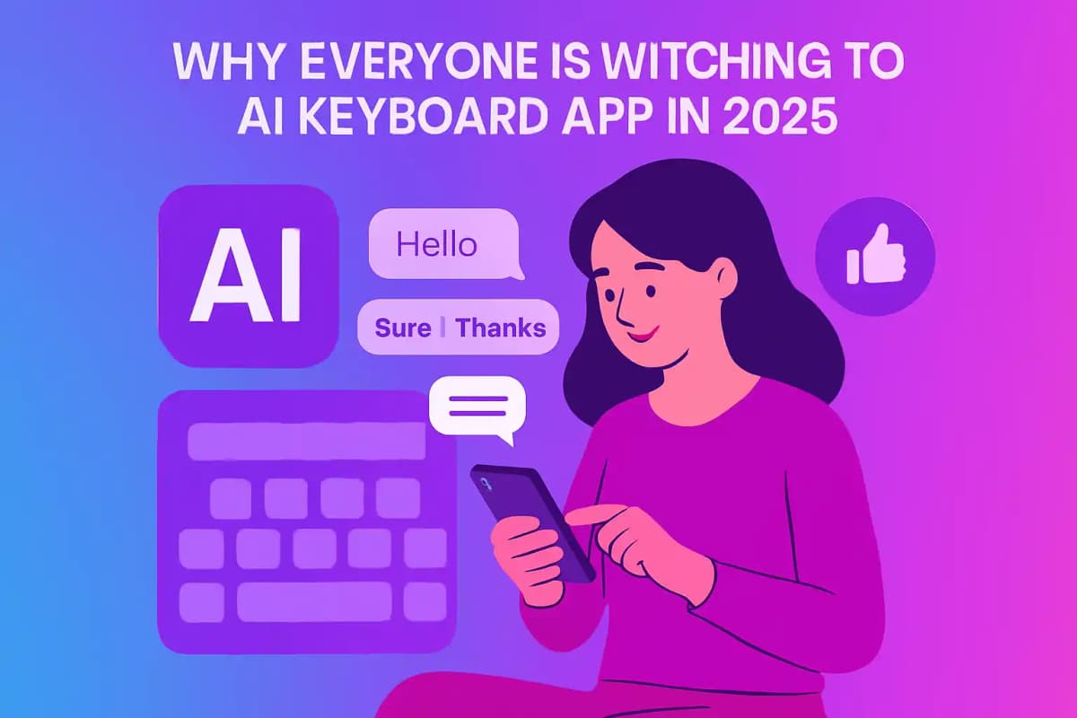 Featured image for article: Why Everyone Is Switching to AI Keyboard App in 2025