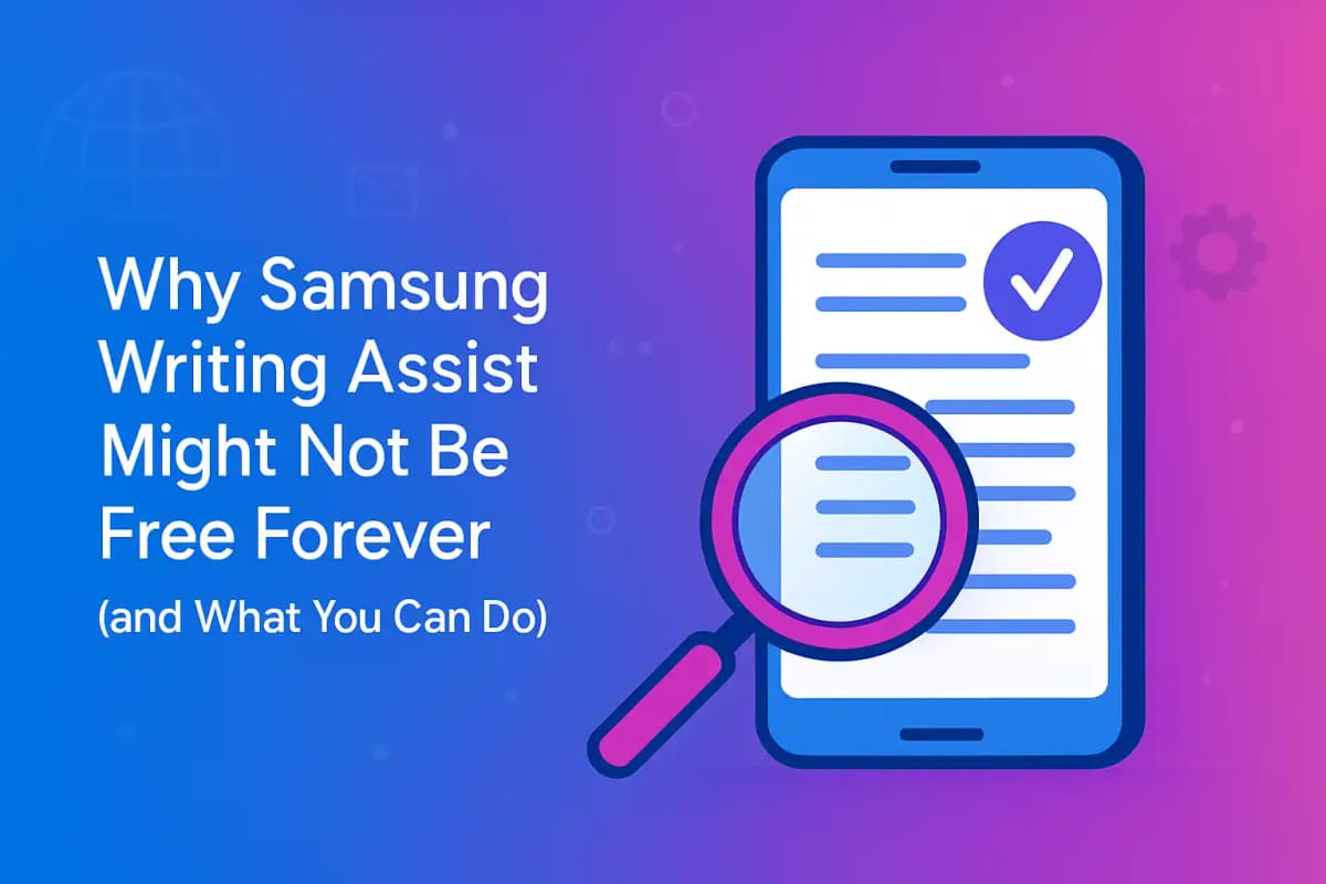 Featured image for article: Why Samsung Writing Assist Might Not Be Free Forever (and What You Can Do)