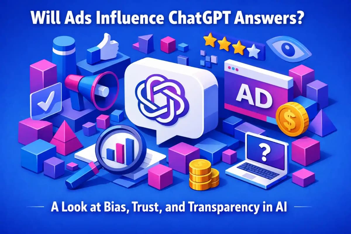 Featured image for article: Will Ads Influence ChatGPT Answers? A Look at Bias, Trust, and Transparency in AI