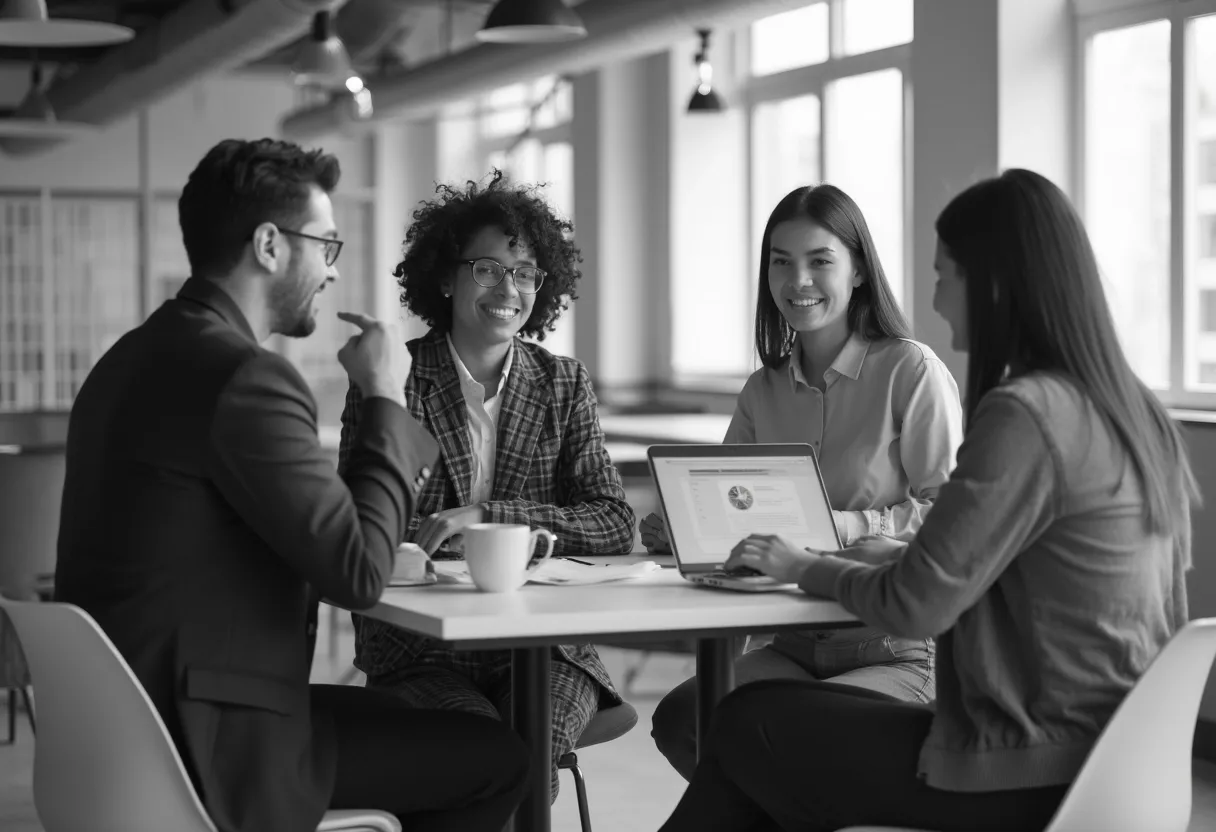 CleverType's diverse remote team collaborating on projects