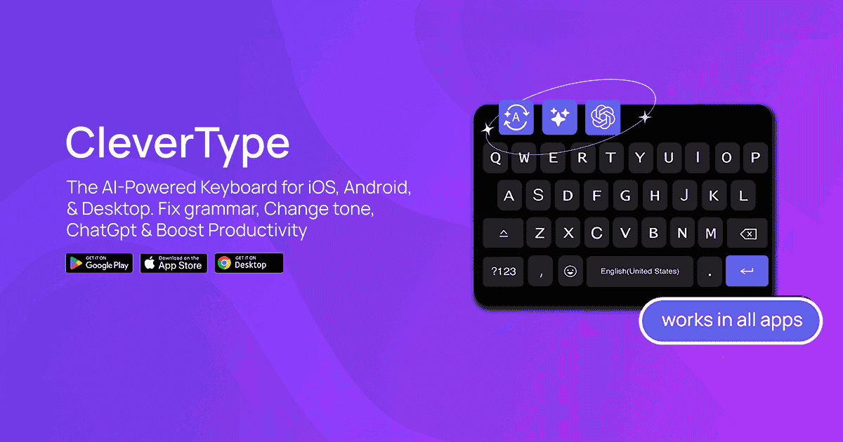 AI keyboard features on iPhone