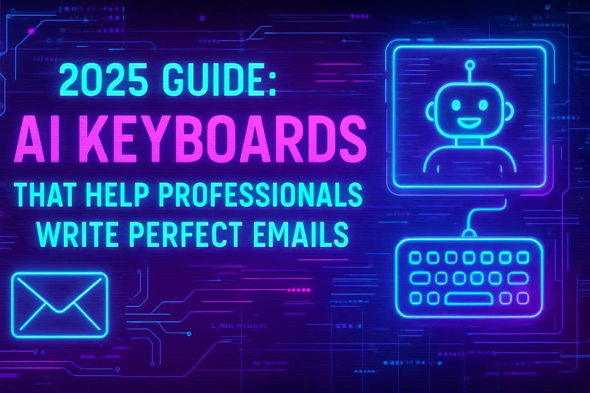 CleverType Blog Post Thumbnail: 2025 Guide: AI Keyboards That Help Professionals Write Perfect Emails Featured image for article: 2025 Guide: AI Keyboards That Help Professionals Write Perfect Emails