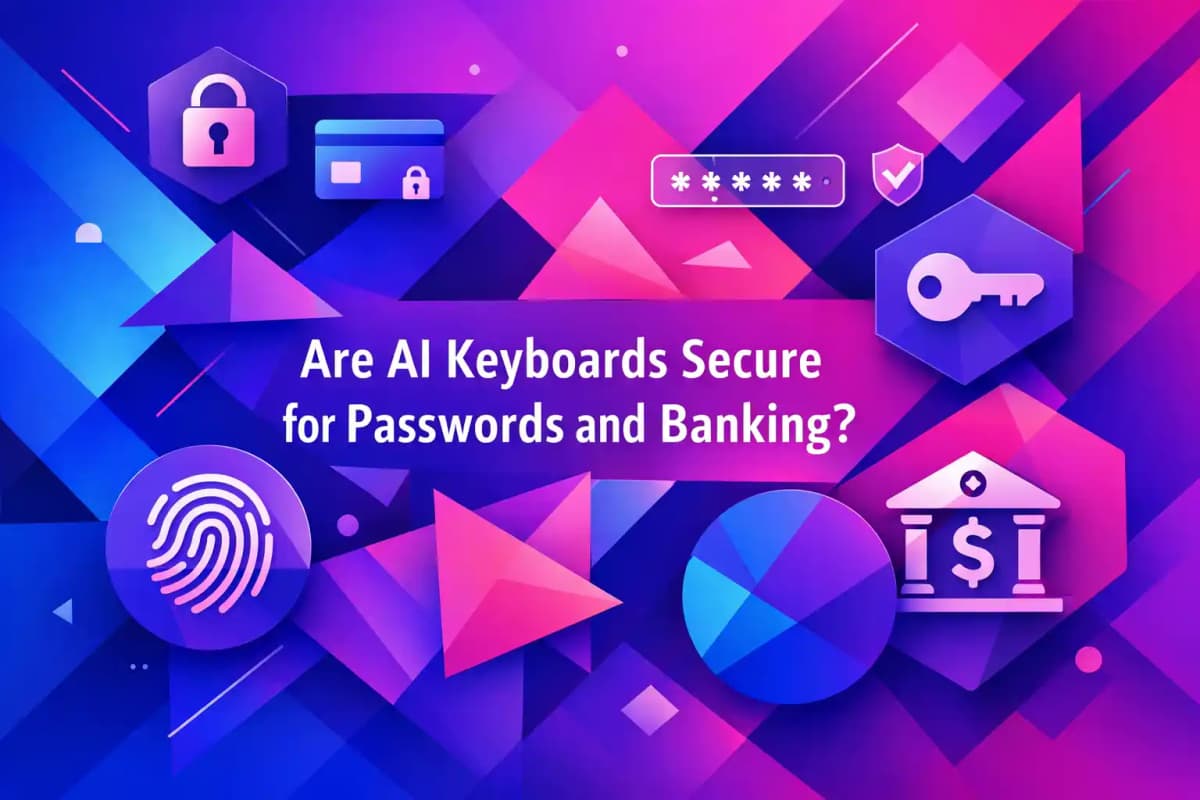 CleverType Blog Post Thumbnail: Are AI Keyboards Secure for Passwords and Banking? Featured image for article: Are AI Keyboards Secure for Passwords and Banking?