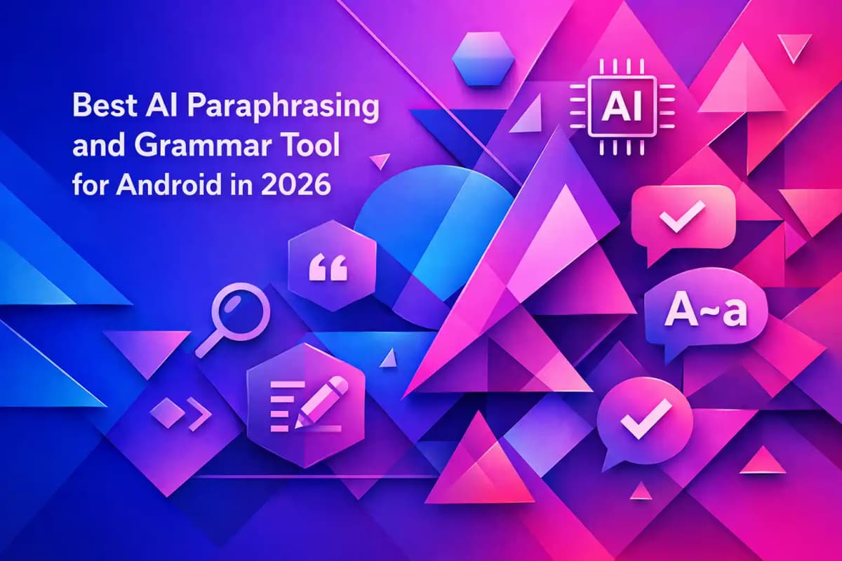 CleverType Blog Post Thumbnail: Best AI Paraphrasing and Grammar Tool for Android in 2026 Featured image for article: Best AI Paraphrasing and Grammar Tool for Android in 2026