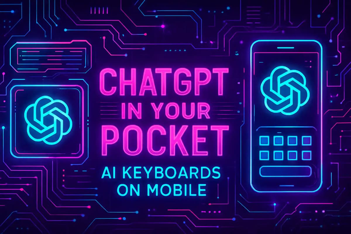 CleverType Blog Post Thumbnail: ChatGPT in Your Pocket: AI Keyboards on Mobile Featured image for article: ChatGPT in Your Pocket: AI Keyboards on Mobile