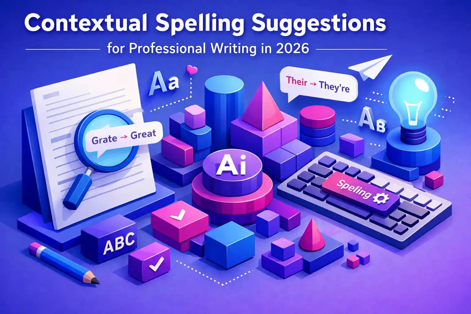Contextual Spelling Suggestions for Professional Writing