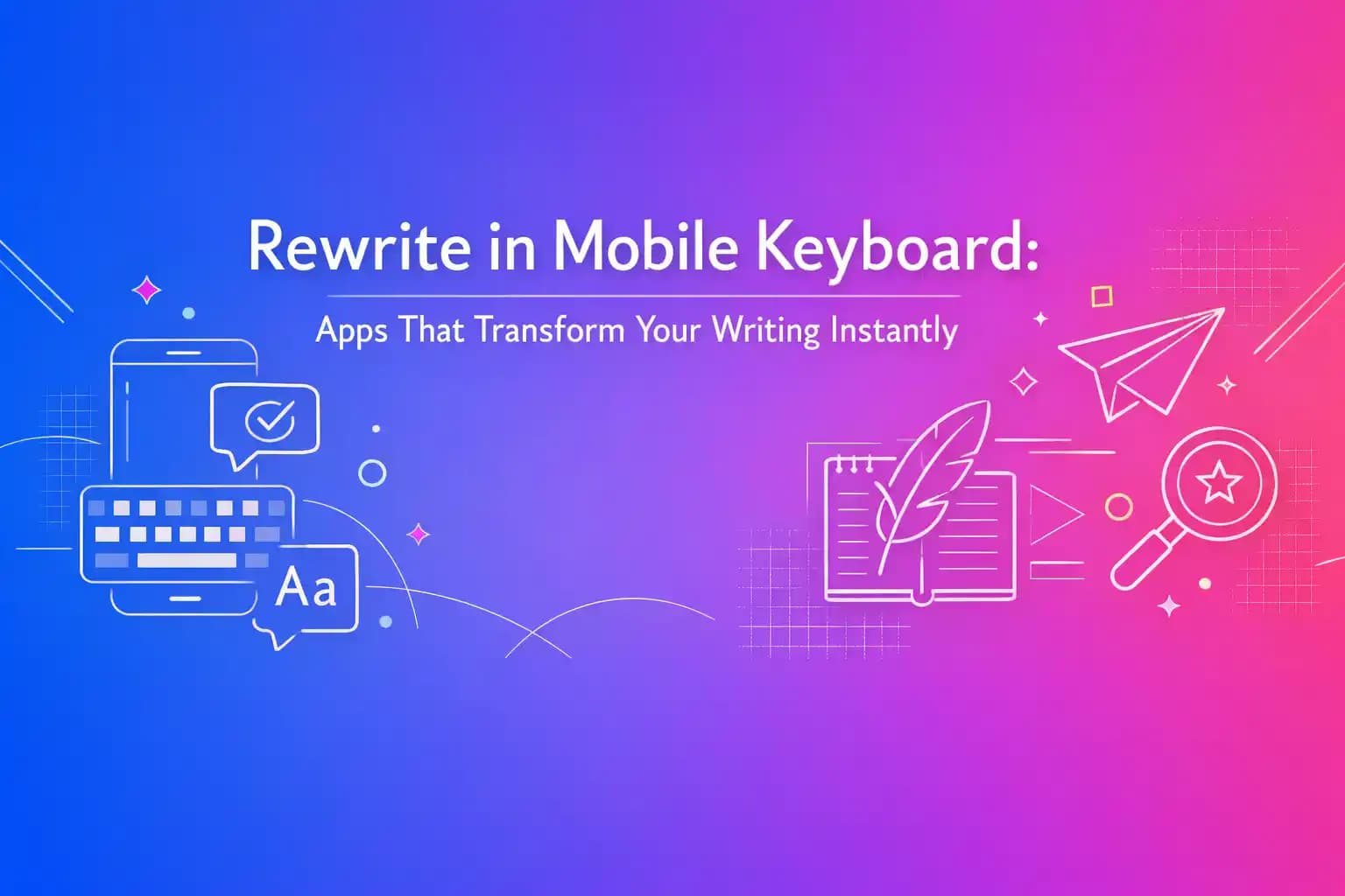 Rewrite in Mobile Keyboard: Apps That Transform Your Writing Instantly