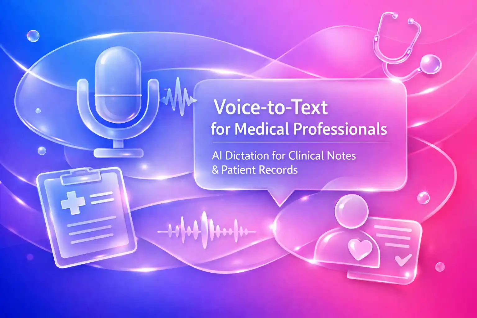 Voice-to-Text for Medical Professionals: AI Dictation for Clinical Notes and Patient Records
